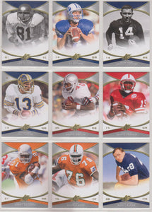 2013 Upper Deck SPx Football Series Complete Mint Set with Lots of Stars and Hall of Famers in College Uniforms