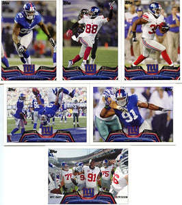 New York Giants 2013 Topps Team Set with Eli Manning and Jason Pierre Paul Plus