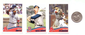 Boston Red Sox 2013 Topps Stickers 9 Card Team Set Featuring David Ortiz and Ted Williams Plus