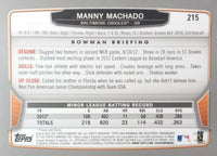 Baltimore Orioles 2013 Bowman Team Set with Manny Machado Rookie Card 215 Plus
