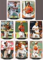 Baltimore Orioles 2013 Bowman Team Set with Manny Machado Rookie Card 215 Plus
