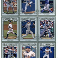 Toronto Blue Jays 2013 Topps GYPSY QUEEN Team Set with Jose Bautista and Jose Reyes Plus