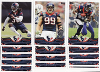 Houston Texans 2013 Topps Team Set with 2 different JJ Watt cards, DeAndre Hopkins Rookie #155 Plus
