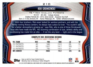 New England Patriots 2013 Topps 15 Card Team Set with Tom Brady and Rob Gronkowski plus