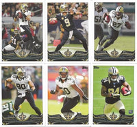 New Orleans Saints 2013 Topps Team Set with Drew Brees and Kenny Vaccaro Rookie Card Plus
