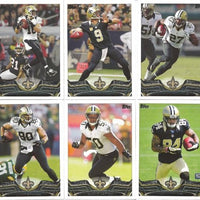 New Orleans Saints 2013 Topps Team Set with Drew Brees and Kenny Vaccaro Rookie Card Plus