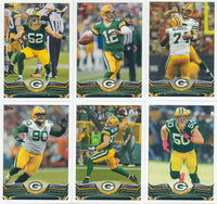 Green Bay Packers 2013 Topps Complete 13 Card Team Set with Aaron Rodgers Plus
