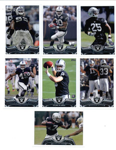 Oakland Raiders 2013 Topps Complete 7 Card Team Set with Darren McFadden Plus