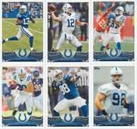 Indianapolis Colts 2013 Topps Team Set with Andrew Luck and Reggie Wayne Plus
