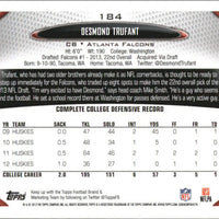 Atlanta Falcons 2013 Topps Team Set with Matt Ryan and Desmond Trufant Rookie Card
