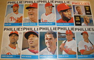 Philadelphia Phillies 2013 Topps HERITAGE Team Set with Chase Utley Plus