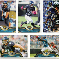 Jacksonville Jaguars 2013 Topps Complete Regular Issue 14 Card Team Set with Luke Joeckel, Maurice Jones-Drew+