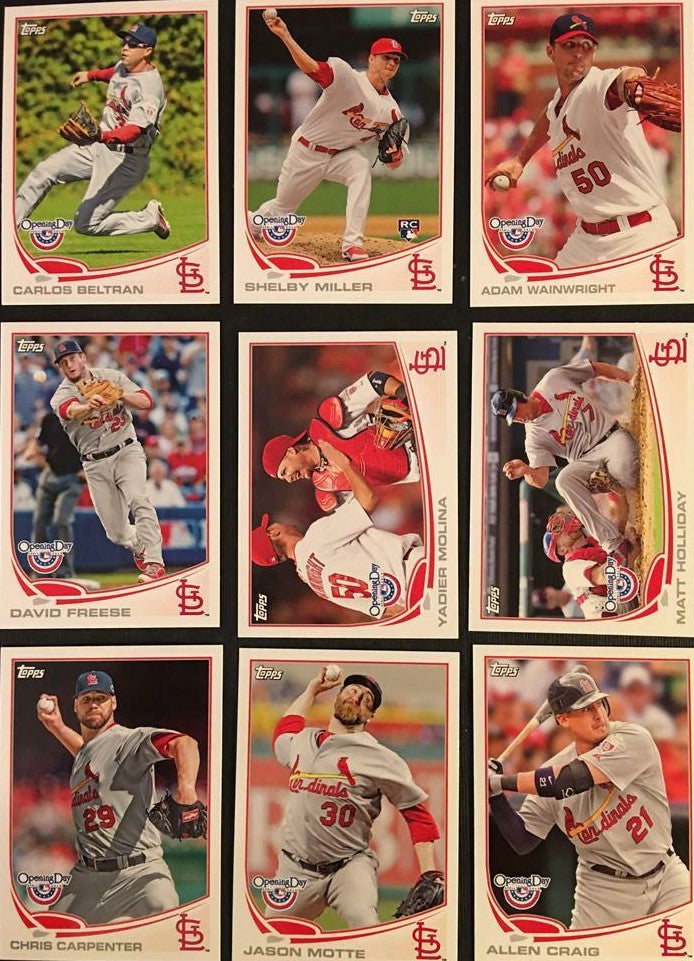 St. Louis Cardinals 2013 Topps OPENING DAY Team Set with Adam