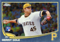 2013 Topps Chrome Traded Baseball Series Mint 55 Card Set Loaded with Rookies including Christian Yelich and Gerrit Cole Plus
