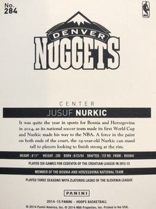 Jusuf Nurkic 2014 2015 Hoops Mint Rookie Card #284