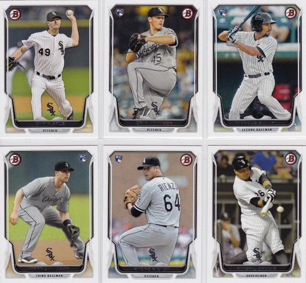 2021 Bowman & Prospects Chicago White Sox Baseball Cards Team Set