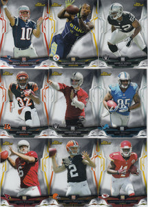 2014 Topps Finest Football Series Complete Mint Set with Rookies and Stars