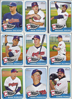 2016 Topps Series 1 & 2 CLEVELAND INDIANS Team Set 21 Cards at