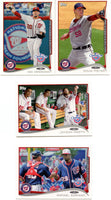 Washington Nationals 2014 Topps OPENING DAY Team Set with Bryce Harper and Stephen Strasburg Plus
