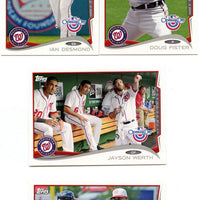 Washington Nationals 2014 Topps OPENING DAY Team Set with Bryce Harper and Stephen Strasburg Plus