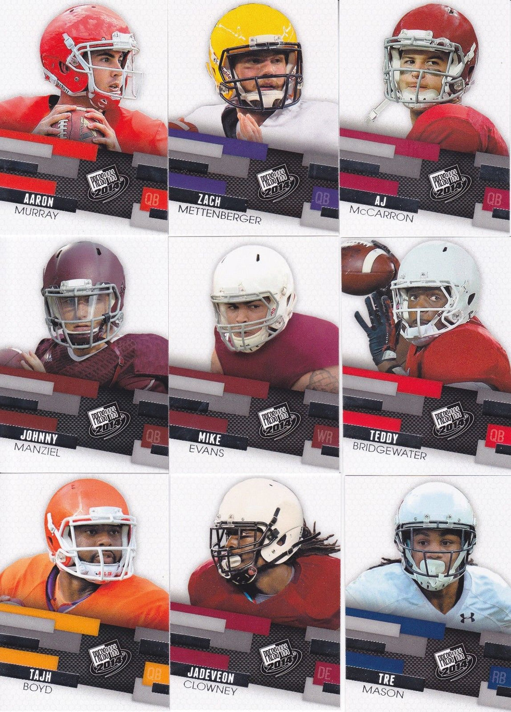 2014 Press Pass Football Series Set Loaded with Top Draft Picks including Johnny Manziel and Odell Beckham Jr. Plus