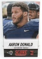 Los Angeles Rams 2014 Score Factory Sealed Team Set featuring Aaron Donald Rookie card #332
