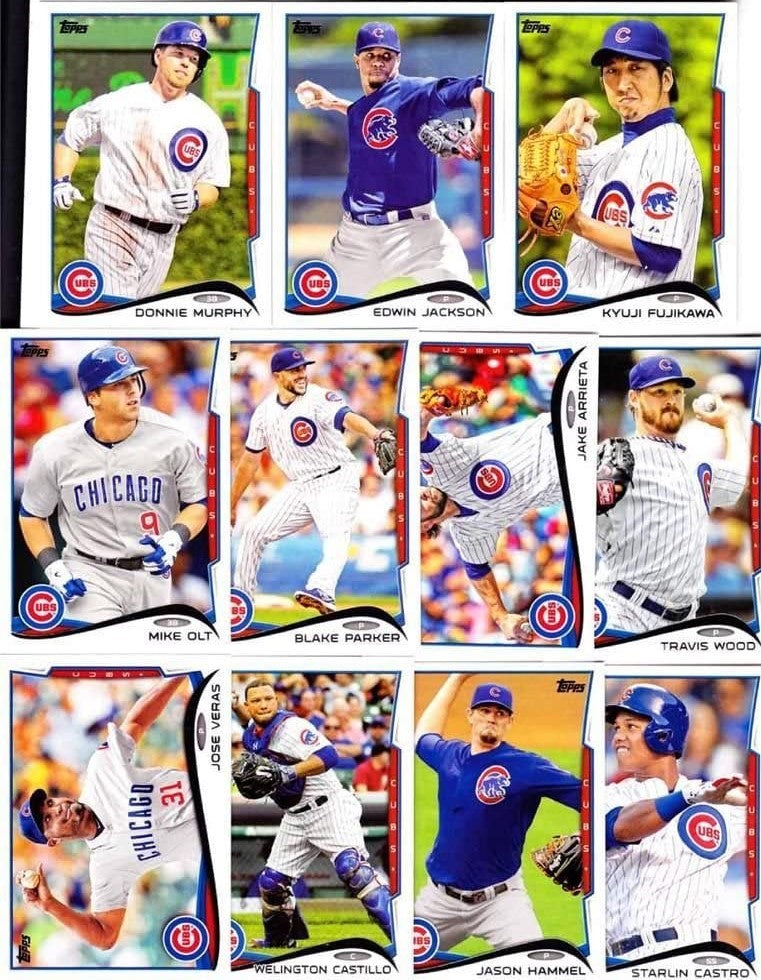 Chicago Cubs 2014 Topps 20 card team set with Starlin Castro and