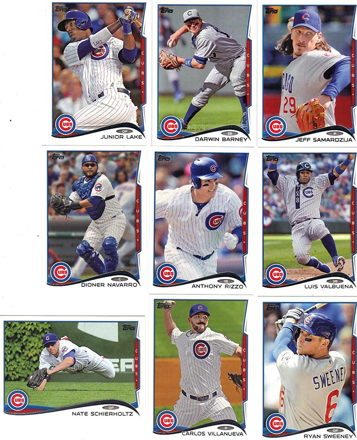 Chicago Cubs 2014 Topps 20 card team set with Starlin Castro and