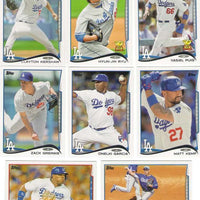 Los Angeles Dodgers 2014 Topps Complete Series One and Two 26 card Team Set with Clayton Kershaw Plus