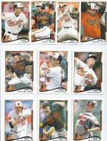 Baltimore Orioles 2014 Topps Complete 28 Card Team Set with Manny Machado Future Stars Card 24 Plus
