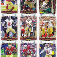 San Francisco 49ers 2014 Topps 13 Card Team Set with Colin Kaepernick and Frank Gore Plus