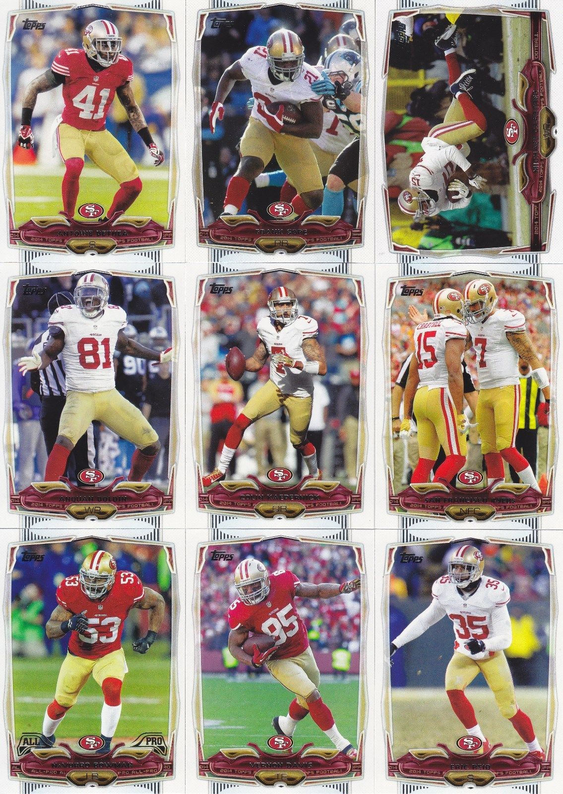 San Francisco 49ers NFL Team Playing Cards