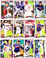 Cleveland Indians 2014 Topps Complete 23 card Team Set with Corey Kluber and Nick Swisher Plus
