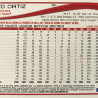 David Ortiz 2014 Topps Limited Edition Mint Card #BOS-1 Found Exclusively in the Boston Red Sox Topps Factory Sealed Team Sets