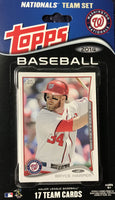 Washington Nationals 2014 Topps Factory Sealed 17 Card Team Set Featuring Bryce Harper, Stephen Strasburg and Ryan Zimmerman Plus
