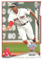 Boston Red Sox 2014 Topps Opening Day 10 Card Team Set Featuring Xander Bogaerts Rookie Plus
