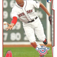 Boston Red Sox 2014 Topps Opening Day 10 Card Team Set Featuring Xander Bogaerts Rookie Plus