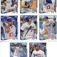 Los Angeles Dodgers 2014 Topps OPENING DAY Team Set with Clayton Kershaw Plus