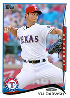 Texas Rangers 2014 Topps Complete Series One and Two Regular Issue 20 card Team Set with Yu Darvish, Adrian Beltre+
