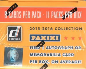 2015 2016 Panini DONRUSS NBA Blaster Box with One AUTOGRAPH or MEMORABILIA Card