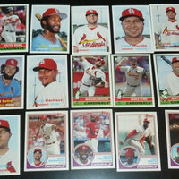 St. Louis Cardinals 2015 Topps ARCHIVES Series 15 Card Team Set with Ozzie Smith, Yadier Molina+