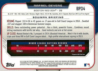 Boston Red Sox 2015 Bowman 15 Card Team Set Featuring Mookie Betts and Rafael Devers 1st Year Cards Plus
