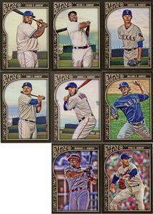 Texas Rangers 2015 Topps GYPSY QUEEN Series Basic 8 Card Team Set with Nolan Ryan, Ivan Rodriguez and Adrian Beltre Plus