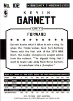 Kevin Garnett 2015 2016 NBA Hoops Series Mint Card #102
