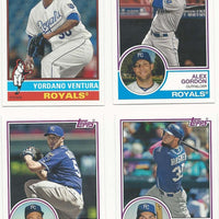 Kansas City Royals 2015 Topps ARCHIVES Series 10 Card Team Set with George Brett, Bo Jackson, Eric Hosmer+