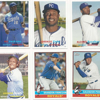 Kansas City Royals 2015 Topps ARCHIVES Series 10 Card Team Set with George Brett, Bo Jackson, Eric Hosmer+