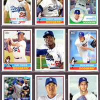 Los Angeles Dodgers 2015 Topps ARCHIVES Series Team Set with Sandy Koufax and Clayton Kershaw Plus
