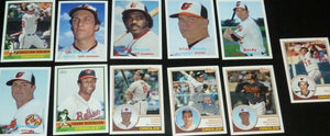 Baltimore Orioles 2015 Topps ARCHIVES Team Set with Cal Ripken and Brooks Robinson Plus