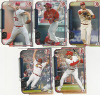 St. Louis Cardinals 2015 Bowman Complete Mint 14 Card Team Set with Prospects including Alex Reyes+
