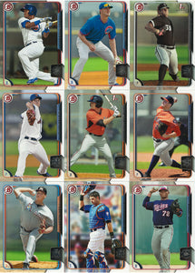 2015 Bowman Series Complete Mint Regular Set and Prospects (300 Cards)--Stars, Rookies, Prospects and More! Kris Bryant, Mike Trout plus